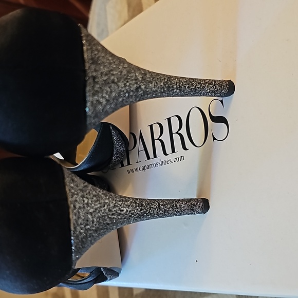 Caparros Satin Platform Peep Toe Heel - Picture 4 of 12